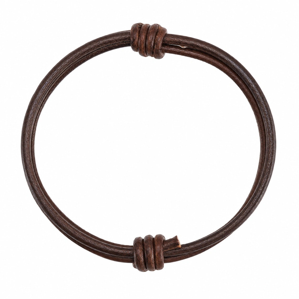 Bracciale Unisex Intrecciato in Pelle Marrone