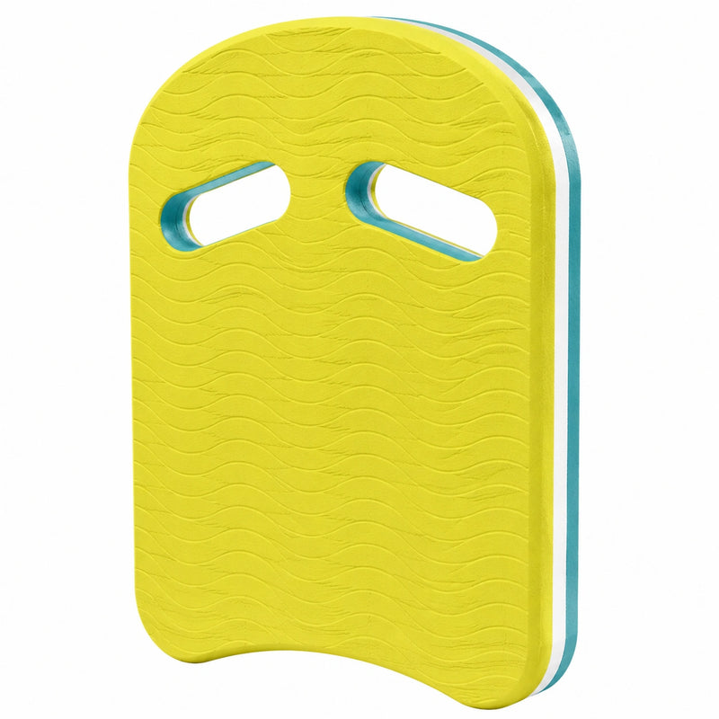 Tavoletta da nuoto galleggiante giallo e blu con maniglie