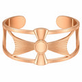 Bracciale Rigido Ventaglio Oro Rosa