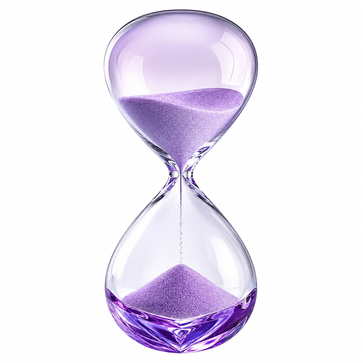Clessidra di Vetro 15 Minuti Viola Decorativa