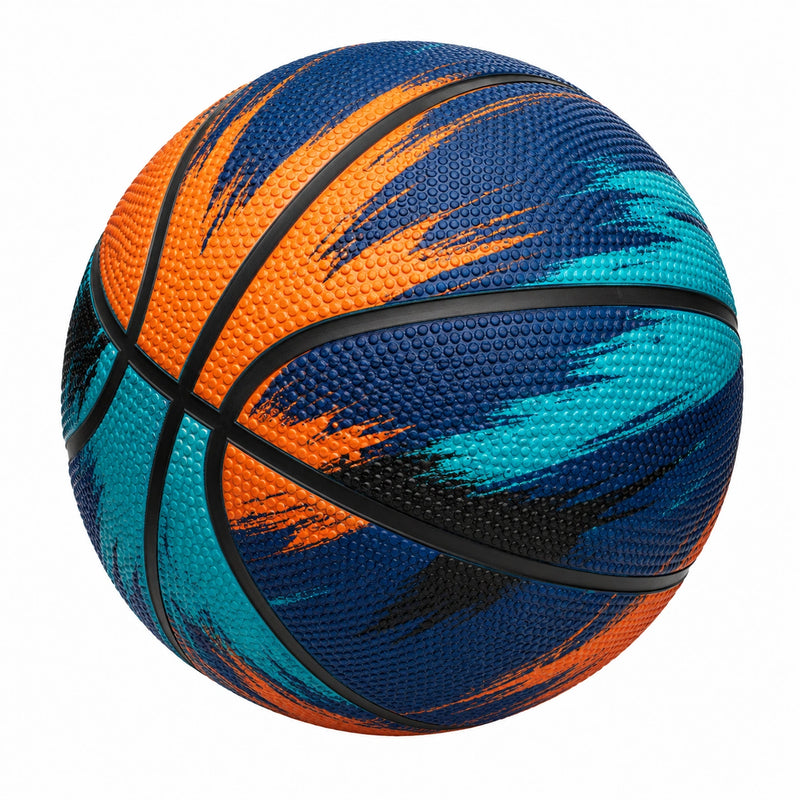 Pallone da basket multicolore per esterni con grip avanzato