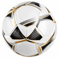 Pallone da Calcio Bianco Nero Oro con Design Aerodinamico