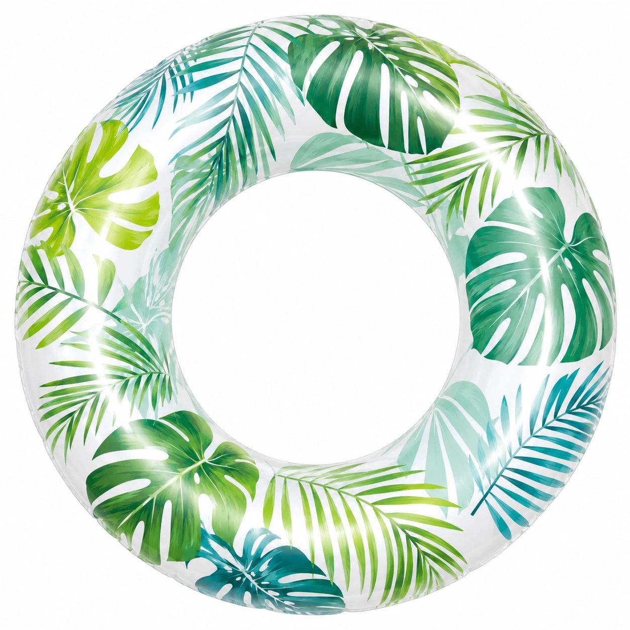 Ciambella Gonfiabile da Piscina Foglie Tropicali Verde